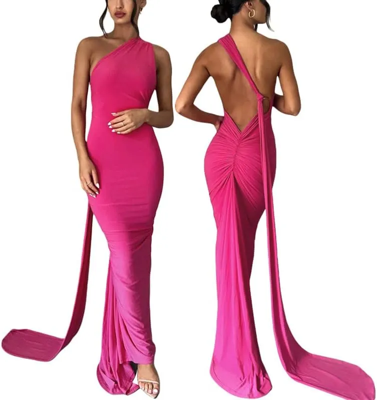 Sexy Tie Dye Print Tank Dress Slim Fit Split Long Dress in Cotton Sleeveless Dress Elegant Night Party Dress Summer Wear
