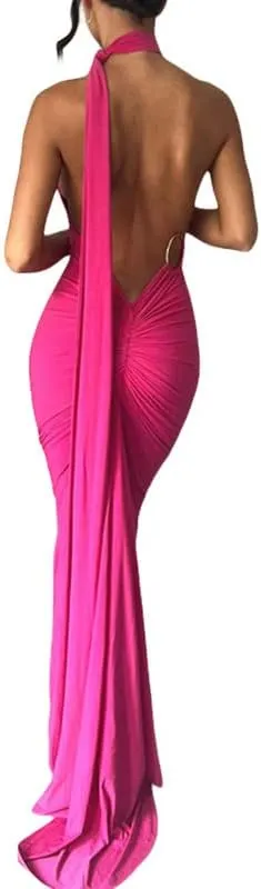 Sexy Tie Dye Print Tank Dress Slim Fit Split Long Dress in Cotton Sleeveless Dress Elegant Night Party Dress Summer Wear