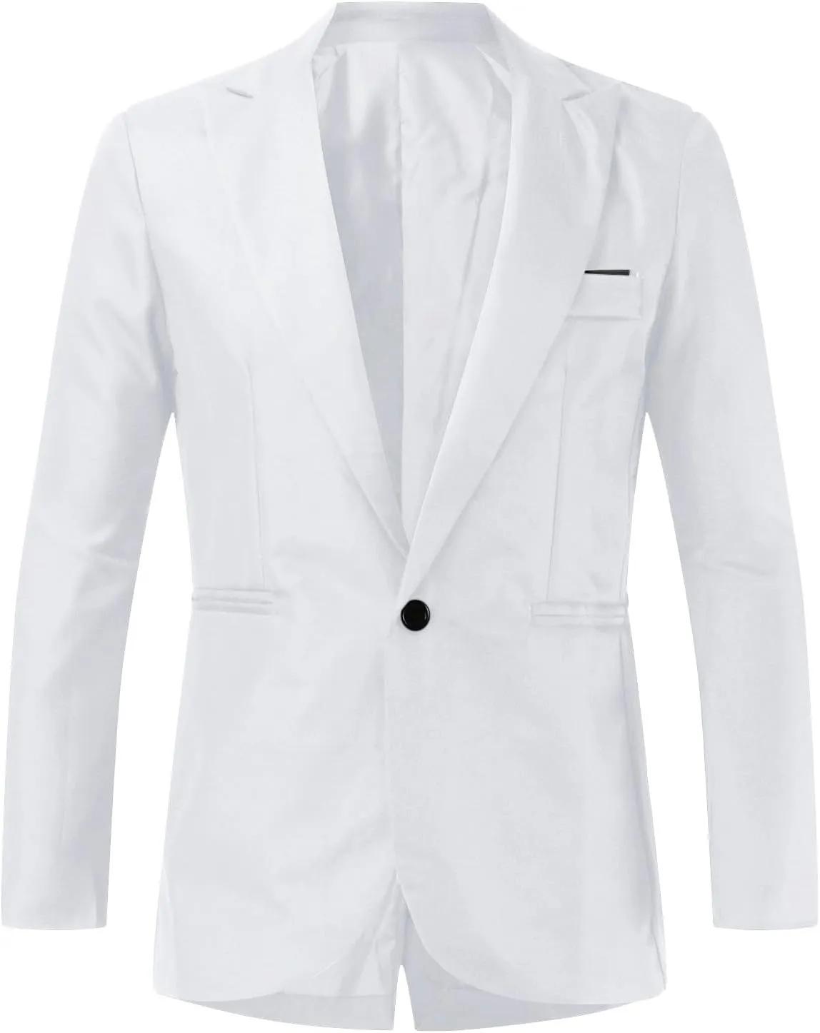 Slim Fit Tuxedo Blazer and Pants for Wedding Prom, 2 Piece Suit for Men, One Button Blazer Jacket Vest Pants