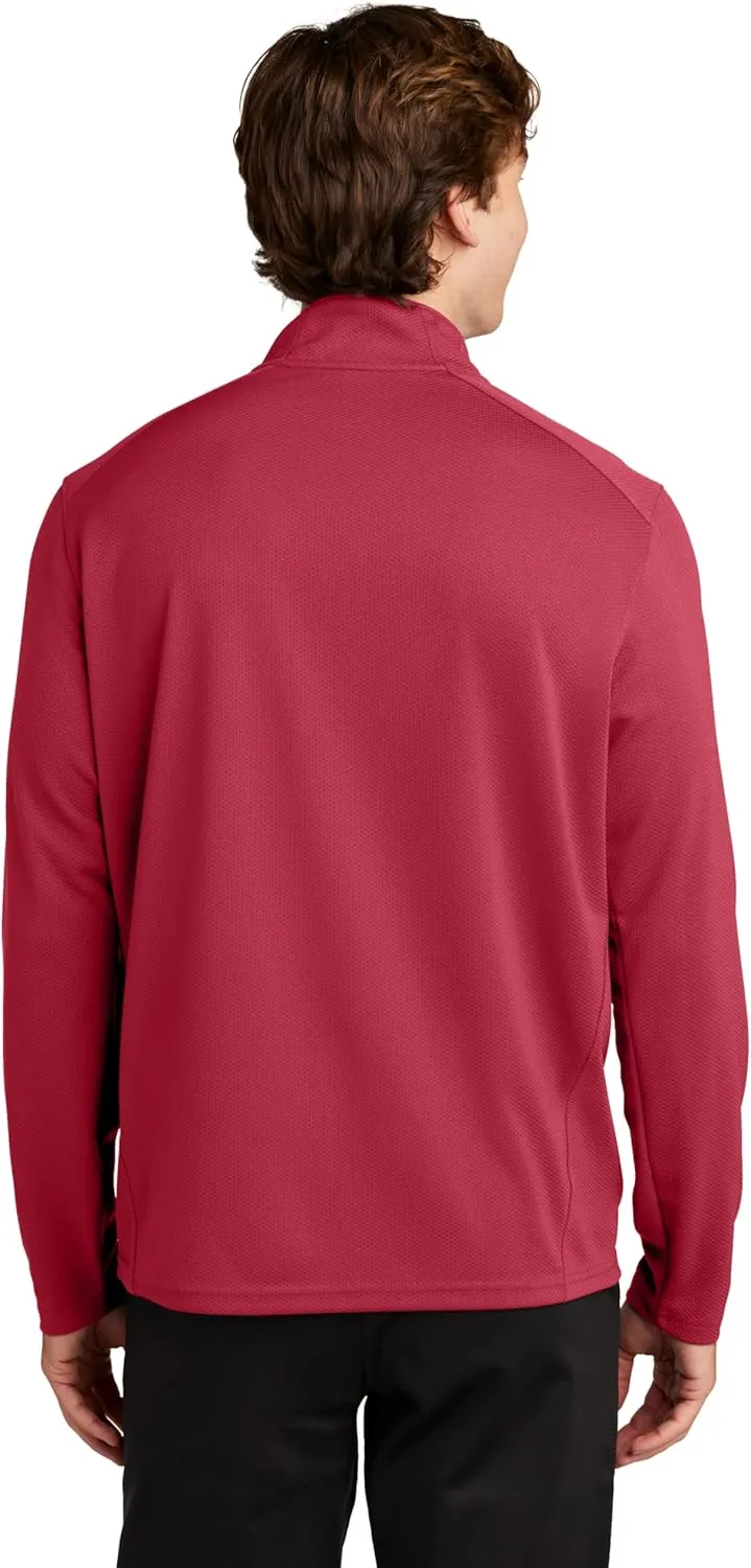 Sport Tek Sport-Wick Textured 1/4-Zip Pullover. ST860