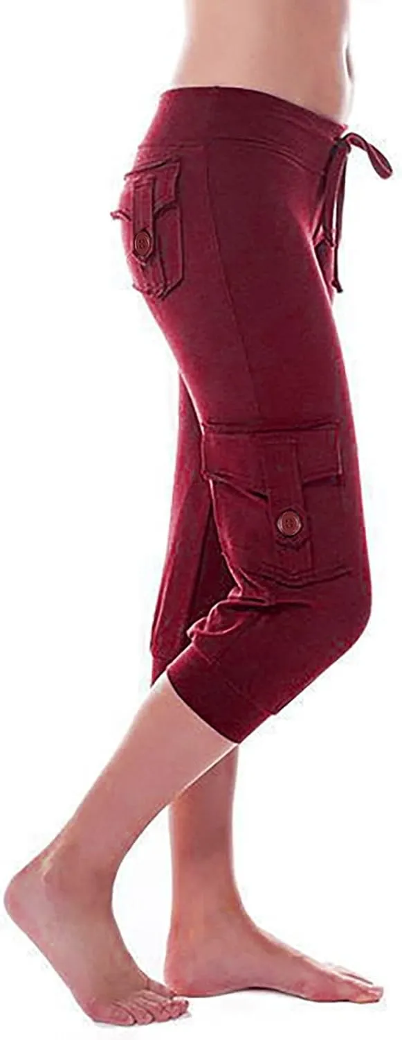 Straight Leg Basic Cargo Workout Gym Stretch Running Pants for Women Summer Fall Pants Women 2025 Y2K