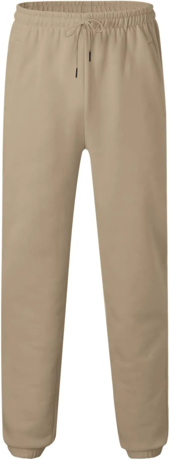Sweatpants for Men with Pockets Mens Zip Joggers Pants Casual Gym Workout Track Pants Slim Fit Tapered Sweatpant Mens