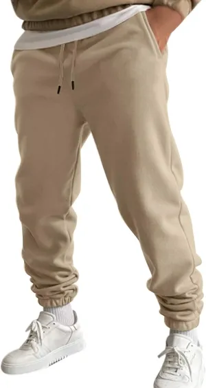 Sweatpants for Men with Pockets Mens Zip Joggers Pants Casual Gym Workout Track Pants Slim Fit Tapered Sweatpant Mens
