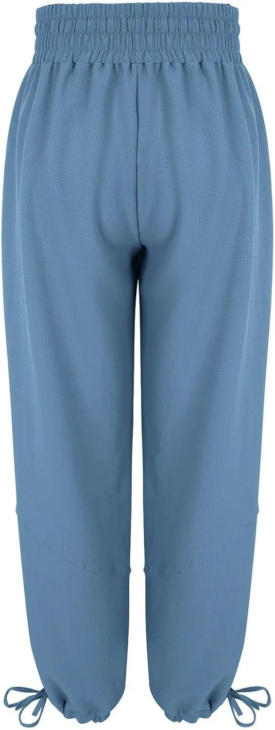 Sweatpants for Women Sweatpants Casual Baggy Drawstring Joggers Elastic Bottom Workout Tapered Trousers Drawstring