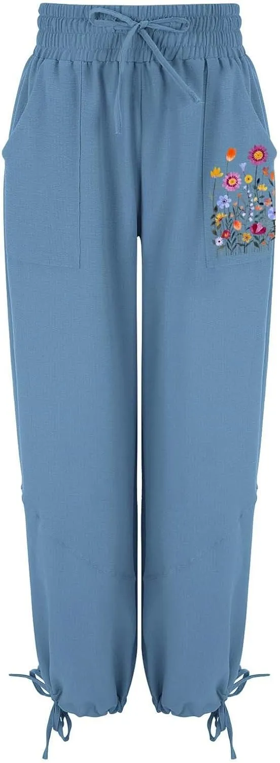 Sweatpants for Women Sweatpants Casual Baggy Drawstring Joggers Elastic Bottom Workout Tapered Trousers Drawstring