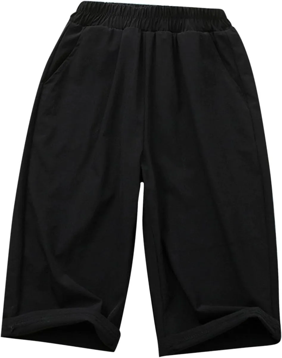 Thin Quick Dry Flared Wide Leg Skirt for Kids Girl Boy Midi Loose Fit Skirt Trousers Pants Child 2025