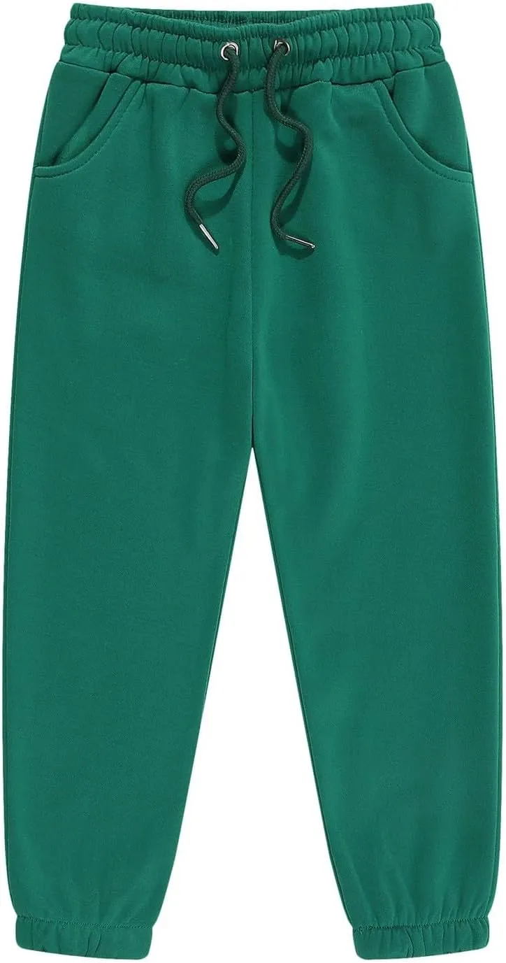 Toddler Boys Active Jogger Sweatpants Kids Casual Athletic Pull-On Jogger Pants with Pockets Sport Track Pants