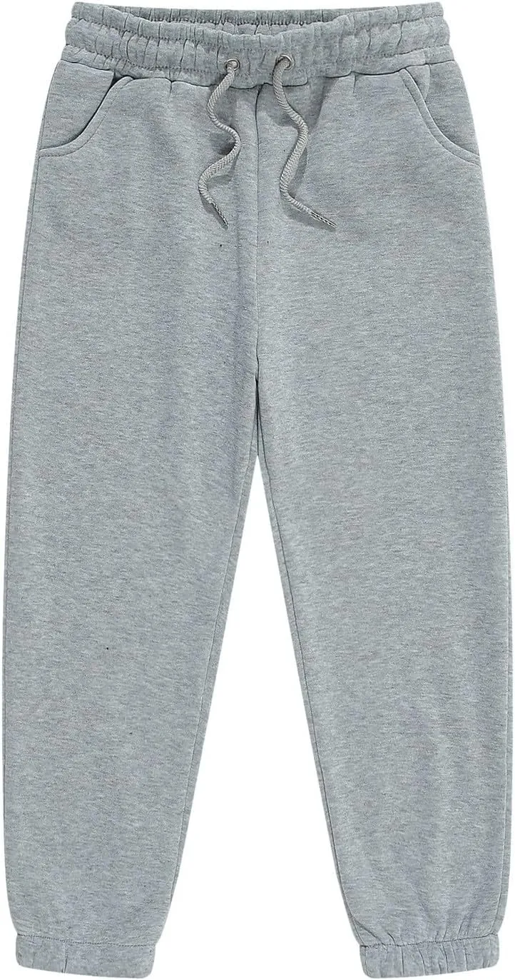 Toddler Boys Active Jogger Sweatpants Kids Casual Athletic Pull-On Jogger Pants with Pockets Sport Track Pants