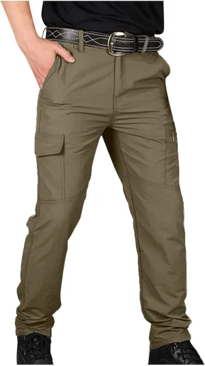 Trousers Pants for Mens Fall Summer Loose Fit Cargo Sport Gym Hiking Trousers Pants Man 2025