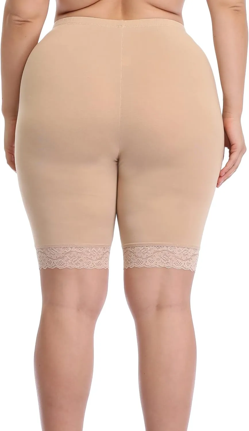 VESHINE Smooth Slip Shorts Yoga Shorts Bike Shorts Spandex Stretch Boyshorts Anti Chafing