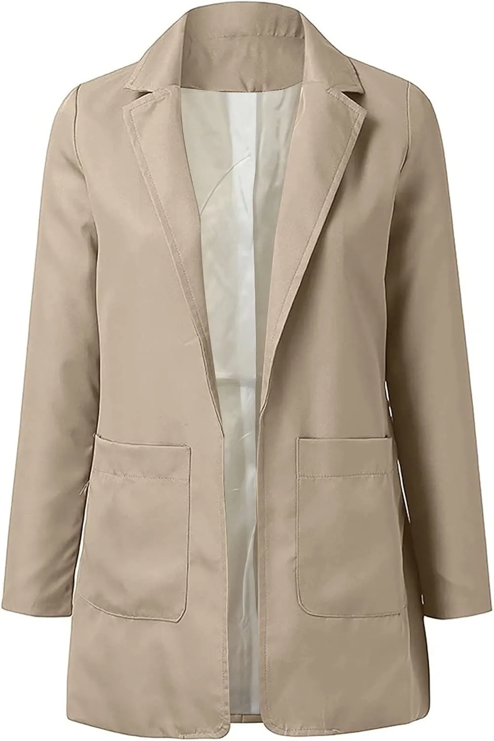 Women Blazers Fashion Casual Open Front Suit Jackets Fashion Work Office Jacket Solid Lapel Outerwear with Pockets