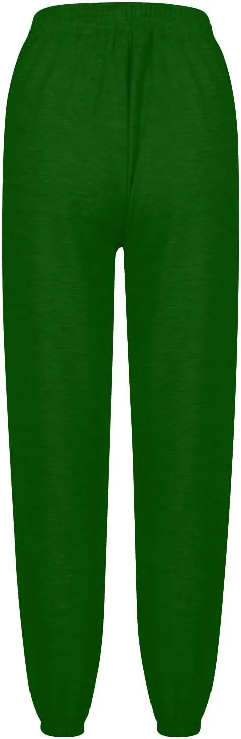 Women Drawstring Sweatpants Elastic Waist Trousers Solid Workout Drawstring High Waisted Pant Joggers with Pockets
