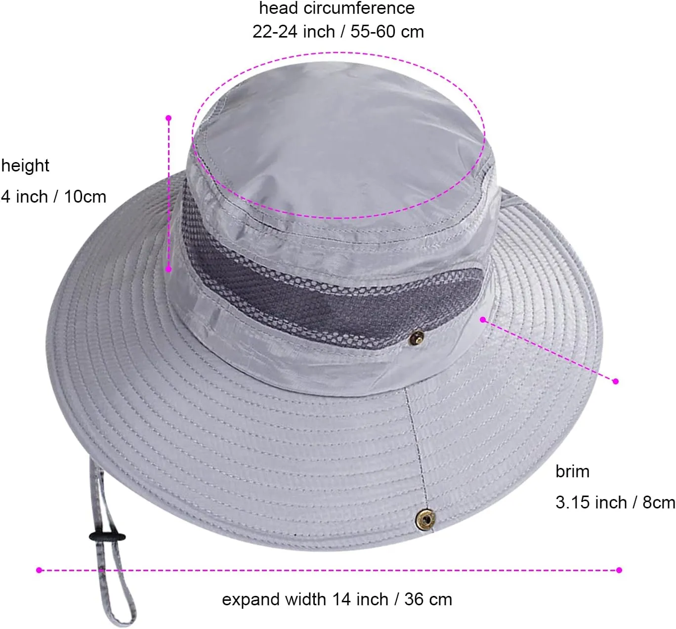 Women Fishing Sun Hat Men Summer UV Protection Bucket Hats Mesh Ventilated Outdoor Hiking Gardening Beach Lawn Hat