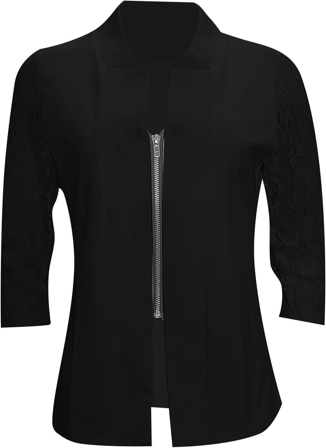 Women's 2024 Fall Casual Blazers Notched Collar Suit Cardigan Ladies Jacket Blazers for Women Business Casual 2024