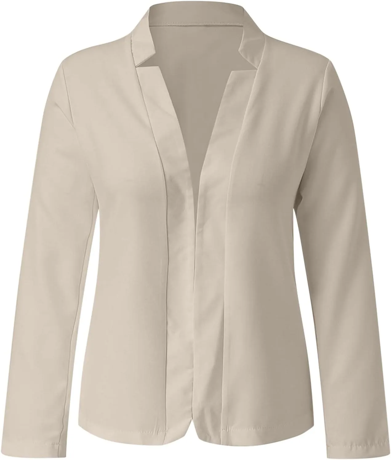 Women's 2024 Fall Casual Blazers Notched Collar Suit Cardigan Ladies Jacket Blazers for Women Business Casual 2024