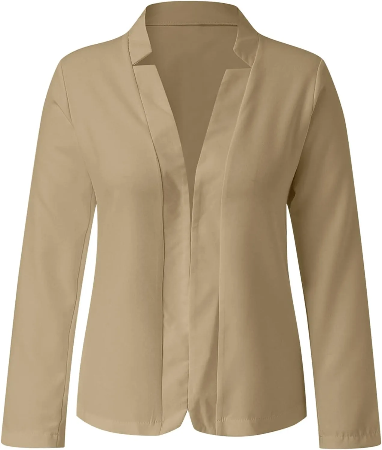 Women's 2024 Fall Casual Blazers Notched Collar Suit Cardigan Ladies Jacket Blazers for Women Business Casual 2024