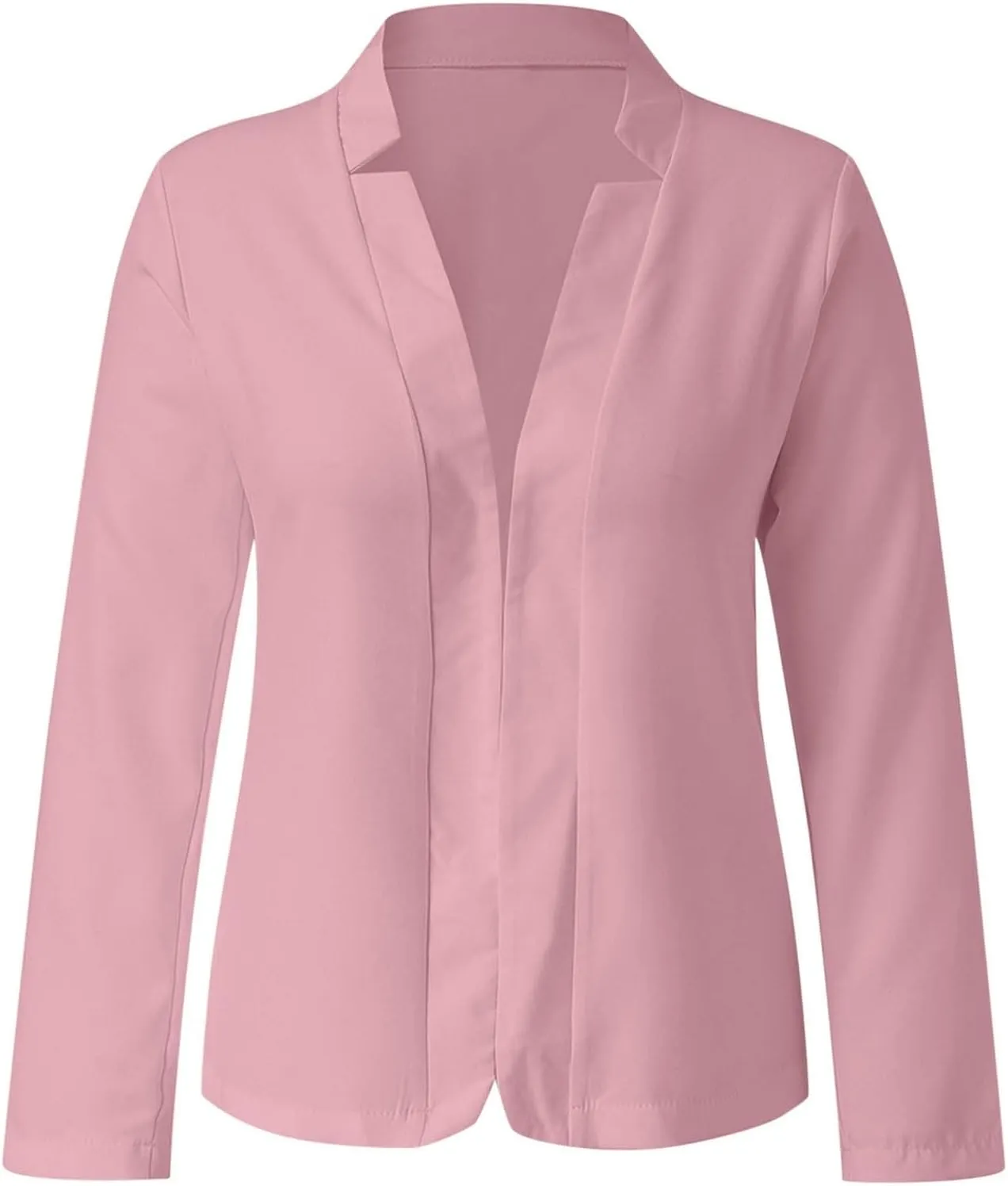 Women's 2024 Fall Casual Blazers Notched Collar Suit Cardigan Ladies Jacket Blazers for Women Business Casual 2024