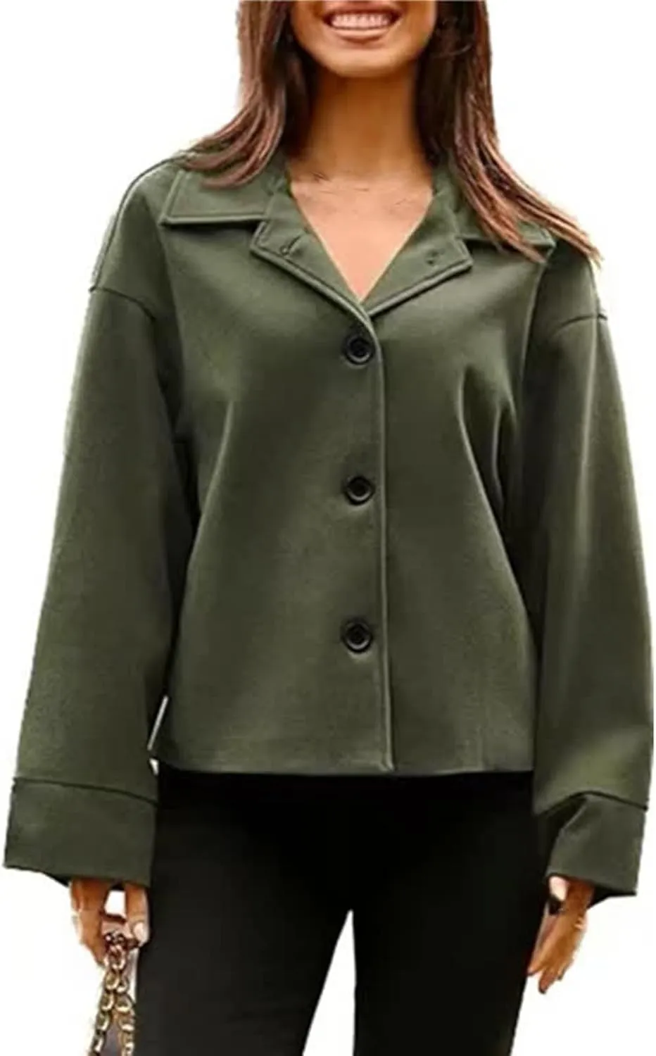 Womens 2024 Trendy Casual Blazers Open Front Long Sleeve Cardigan Work Office Suit Jacket Printed Blazer with Pocket