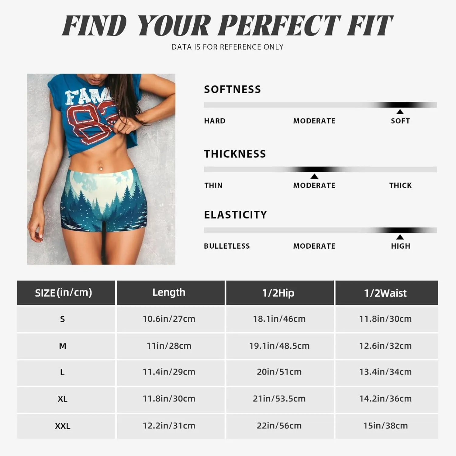 Women's Athletic Stretch Shorts Wolf-Howling-Forest Running Shorts for Women