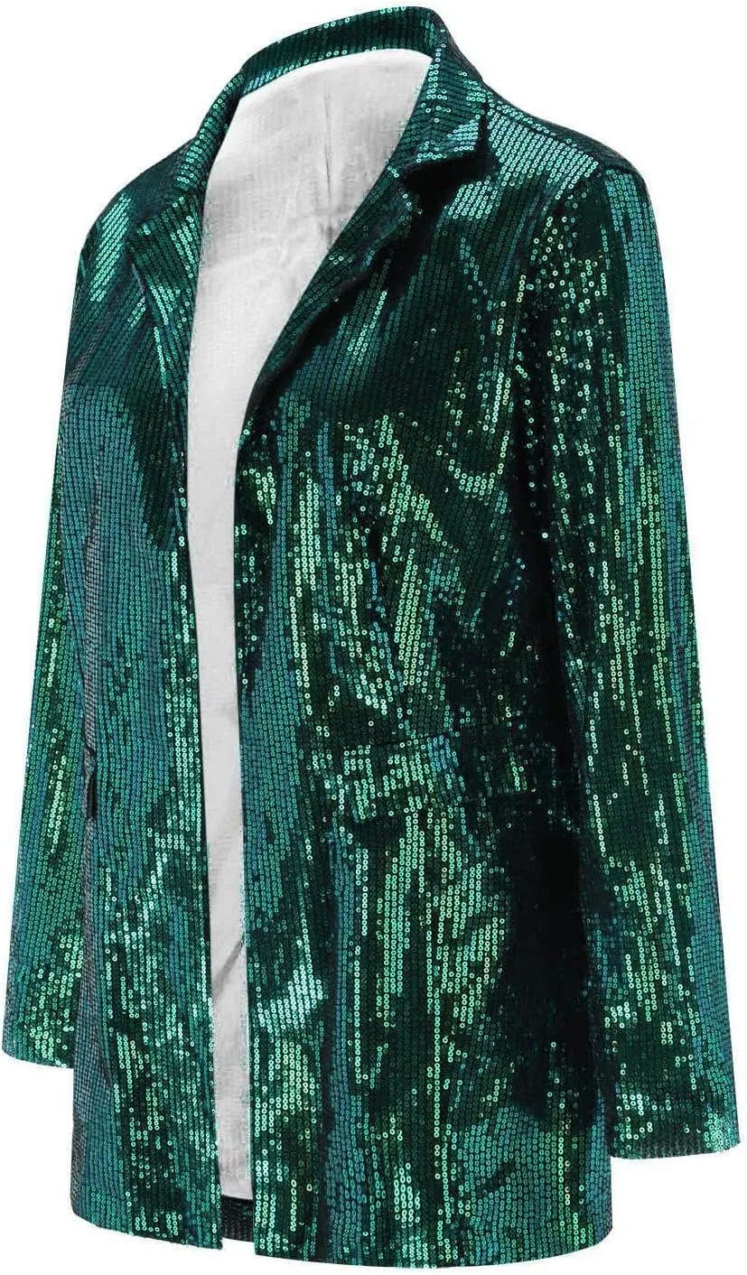 Women's Blazers & Suit Jackets,Long Sleeve Casual Loose Suit for Ladies Autumn Slim Fit Casual Blazers Open Front