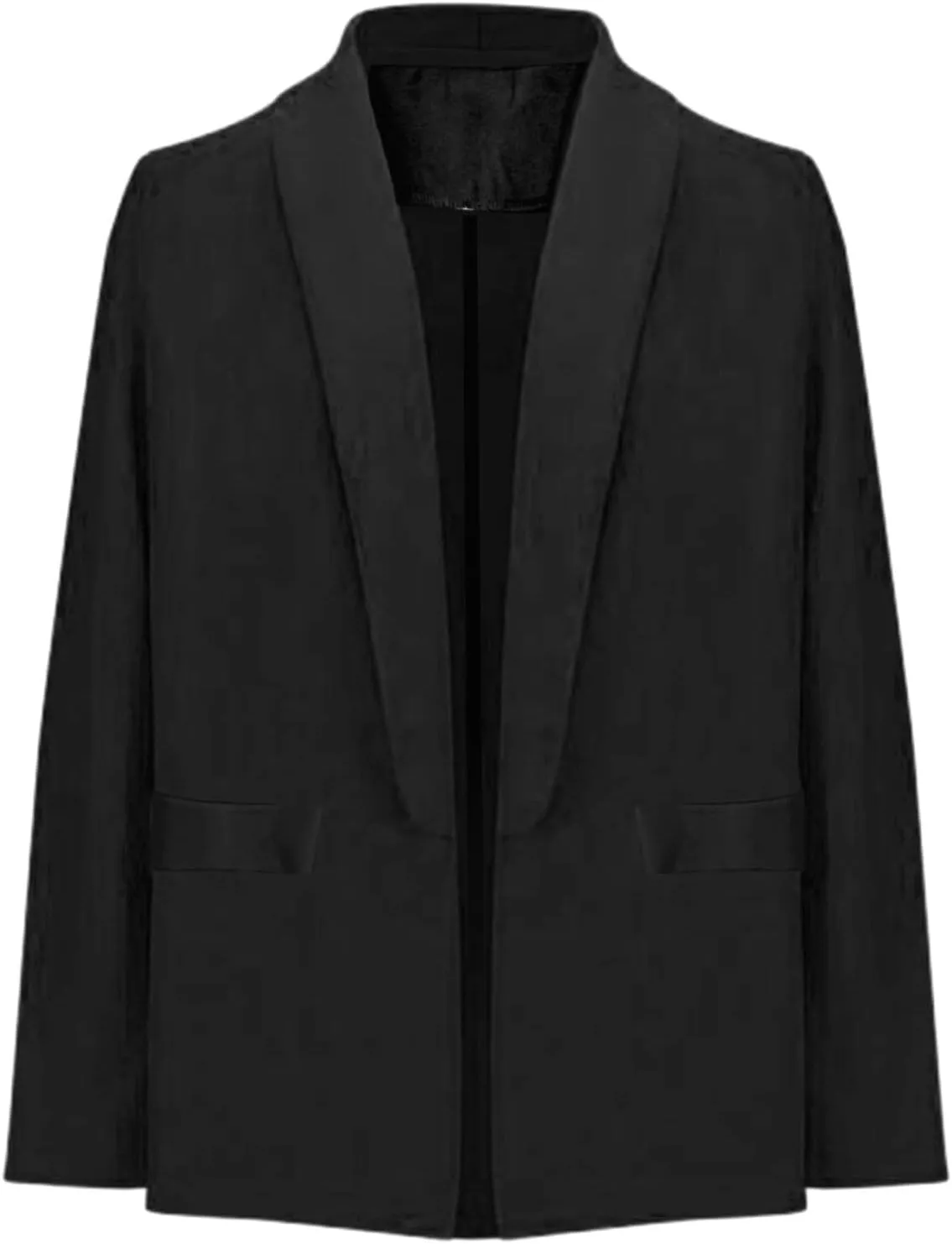 Women's Blazers & Suit Jackets,Long Sleeve Casual Loose Suit for Ladies Autumn Slim Fit Casual Blazers Open Front
