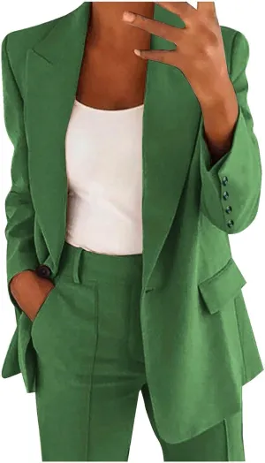 Womens Blazers Casual Fall,Leather Stand Up Gradient Sequin Patchwork Long Sleeve Womens Blazers for Work Casual