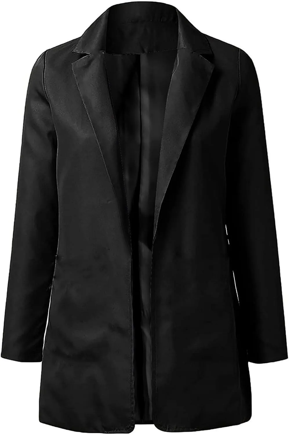 Womens Blazers for Work Casual Open Front Long Sleeve Jackets Solid Color Work Office Blazer Business Outfits