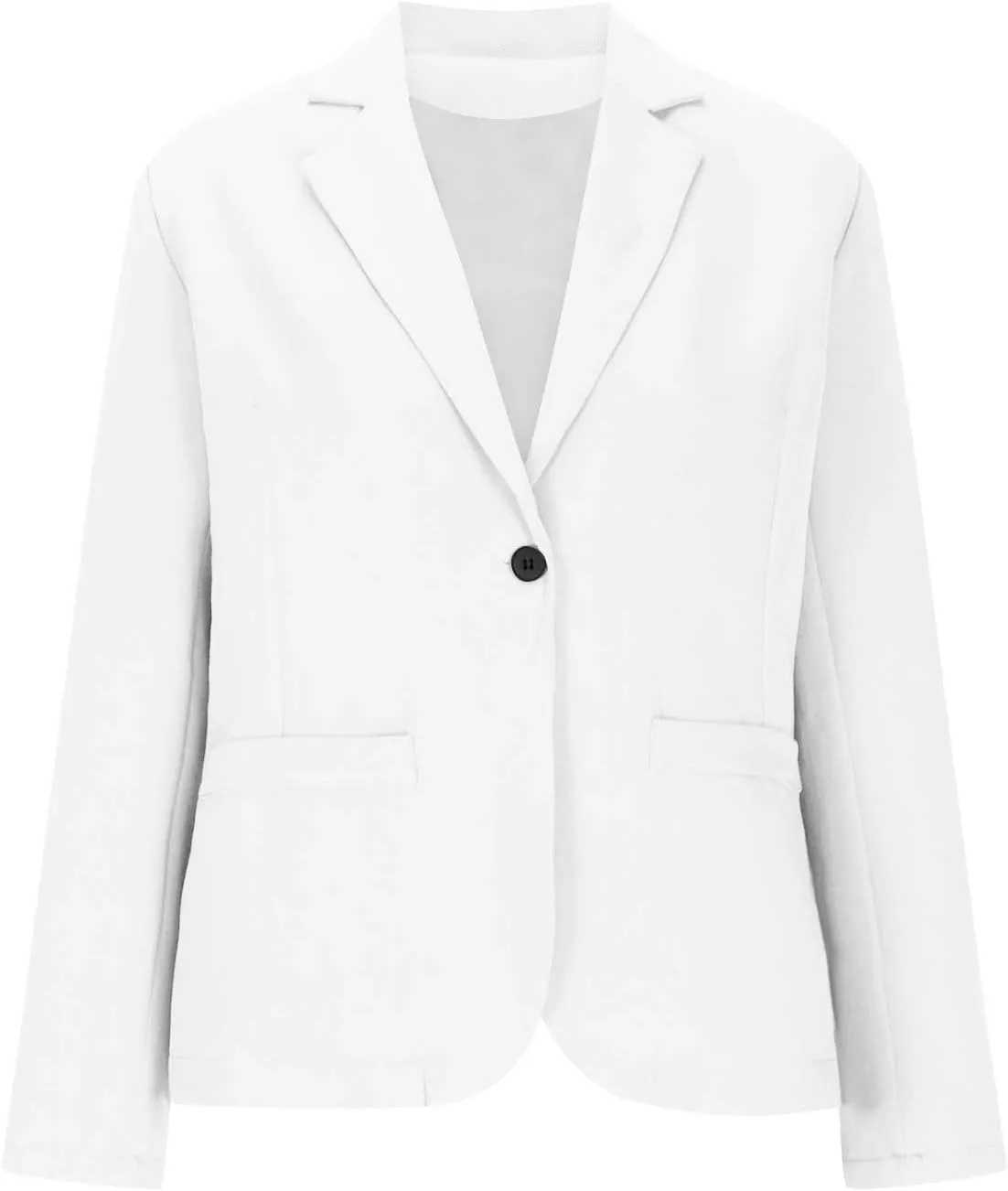 Womens Casual Blazers Lapel Neck Ruched 3/4 Sleeve Lightweight Slim Fit Jackets Casual Outfits Wear to Business Work