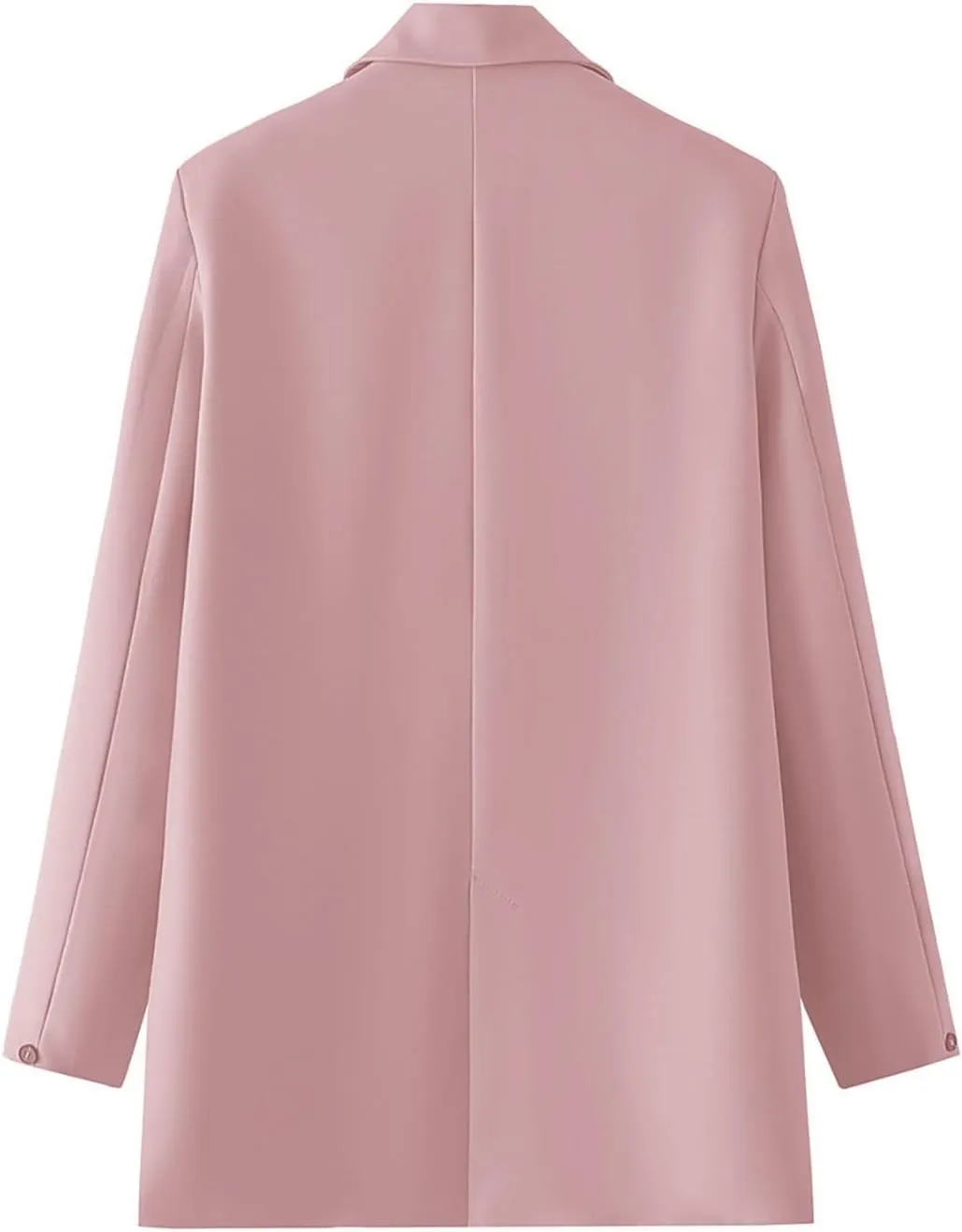 Womens Casual Boyfriend Oversized Shoulder Pads Blazer Button Down Long Sleeve Lapel Work Office Casual Blazer Jacket