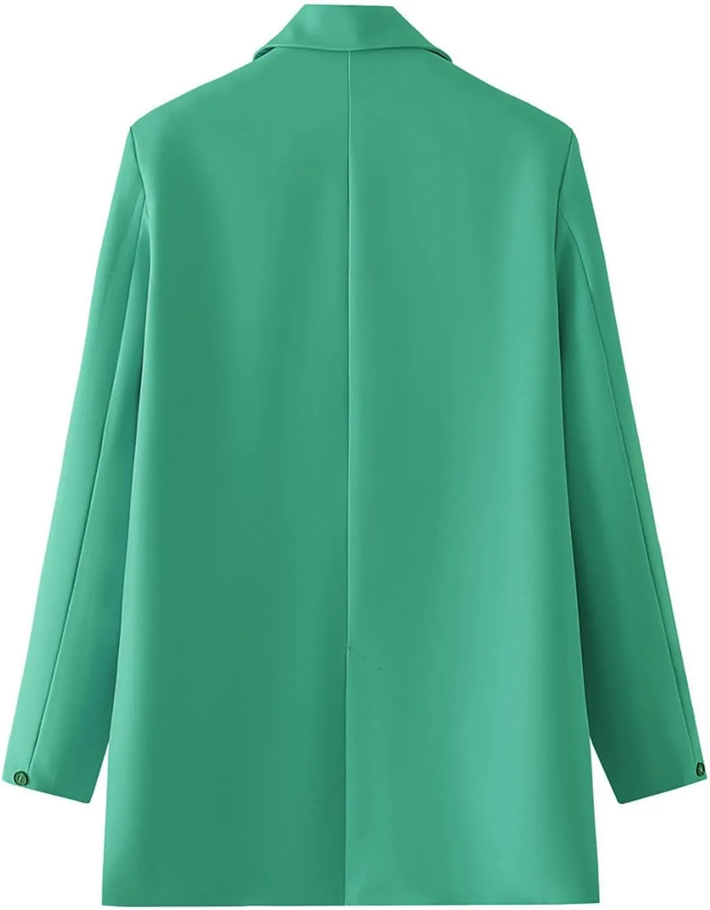 Womens Casual Boyfriend Oversized Shoulder Pads Blazer Button Down Long Sleeve Lapel Work Office Casual Blazer Jacket