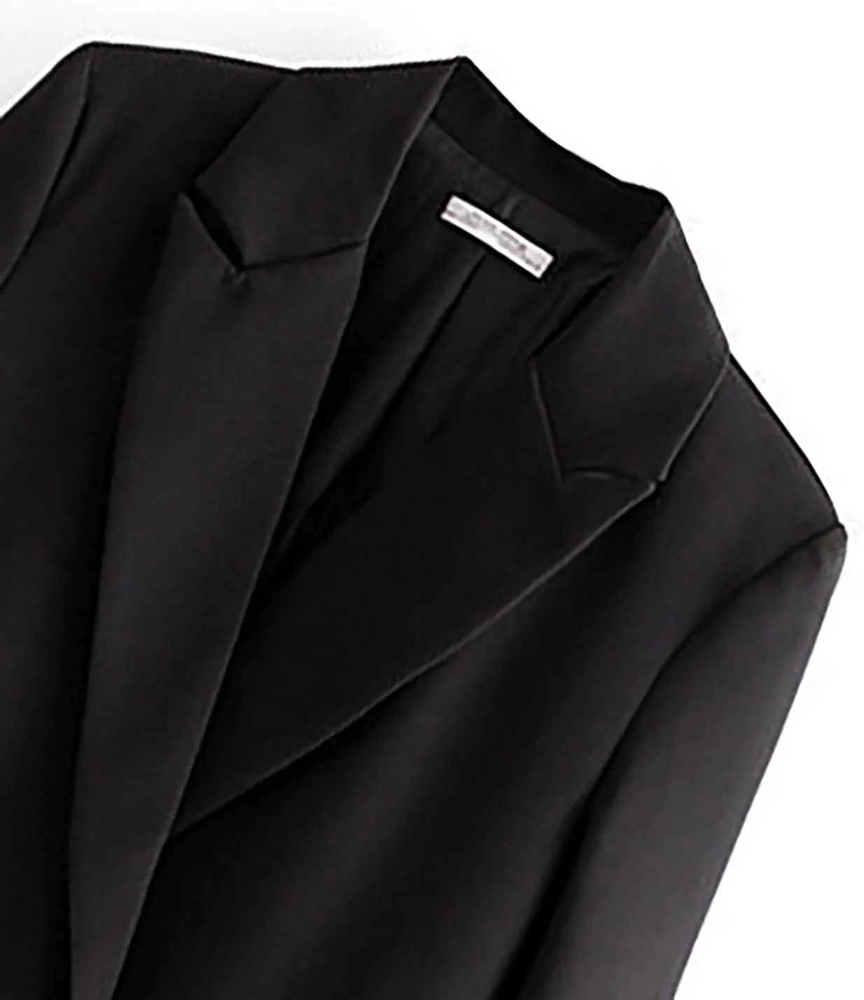 Womens Casual Boyfriend Oversized Shoulder Pads Blazer Button Down Long Sleeve Lapel Work Office Casual Blazer Jacket