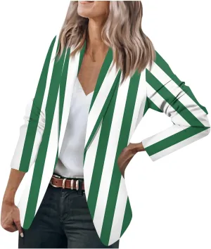 Women's Fall Fashion 2024 Casual Blazers Long Sleeve Open Front Work Office Suit Jackets Blazer with Pockets