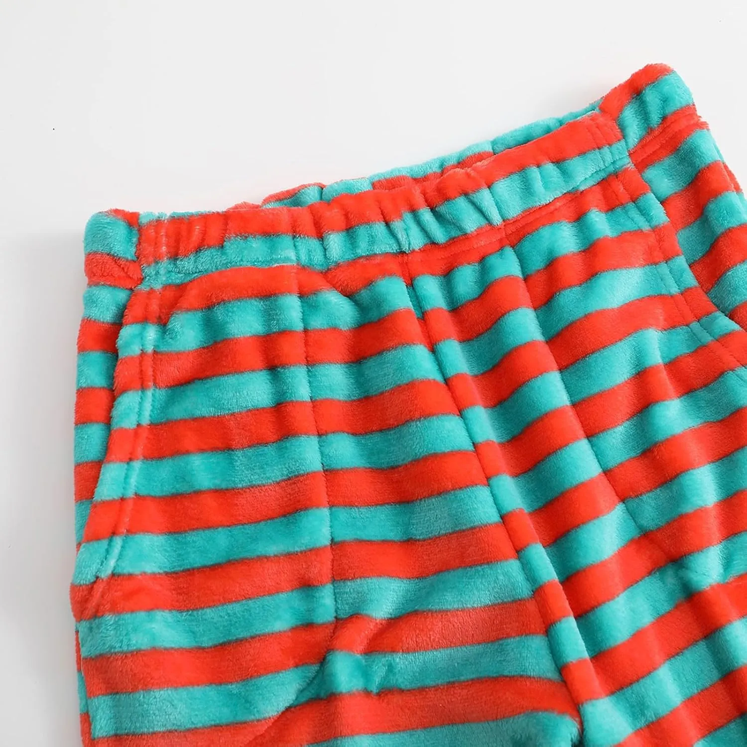 Women's Flannel Sleepwear Pajama Pants Winter Soft Striped Comfortable Home Pants PJ Bottoms with Pocket