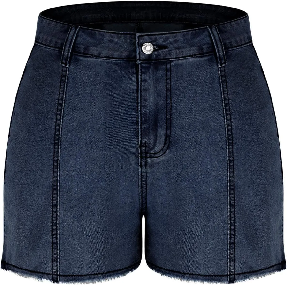 Womens Jean Shorts Stretchy High Waisted Star Patchwork Summer Beach Casual Trendy Frayed Hem Skinny Hot Denim Shorts