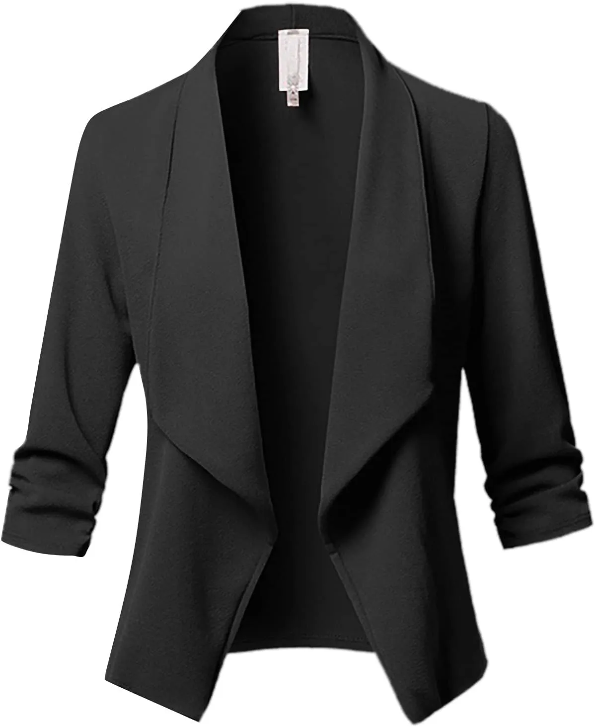 Women's Oversized Blazer Color Solid Open Front Cardigan Long Sleeve Casual Jacket Coat Casual Blazer