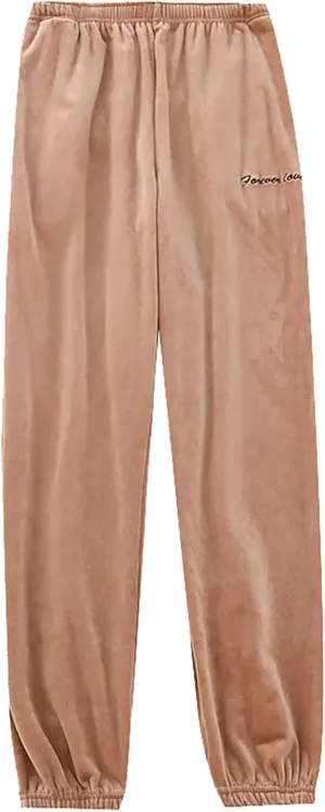 Womens Pants Thermal Fleece Pajama Pants Fashion Casual Elastic Waist Thickened Sleepwear with Pockets
