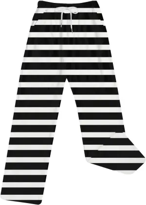 Women's Plush Pajama Pants, Soft Fluffy Fleece Warm Striped Pjs Bottoms Sleepwear Winter Comfy Fuzzy Lounge Pants