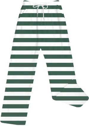 Women's Plush Pajama Pants, Soft Fluffy Fleece Warm Striped Pjs Bottoms Sleepwear Winter Comfy Fuzzy Lounge Pants