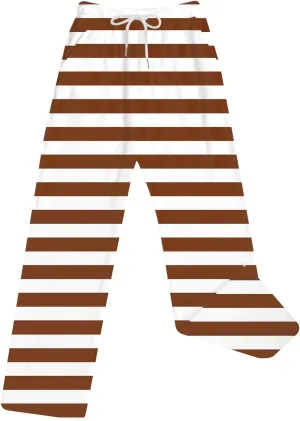 Women's Plush Pajama Pants, Soft Fluffy Fleece Warm Striped Pjs Bottoms Sleepwear Winter Comfy Fuzzy Lounge Pants
