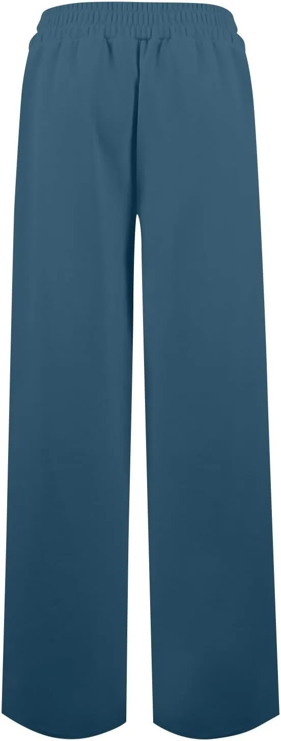 Womens Sweatpants 2025 Baggy Wide Fleece Lined Straight Leg High Waisted Pants Loose Fit Athletic Joggers Pockets