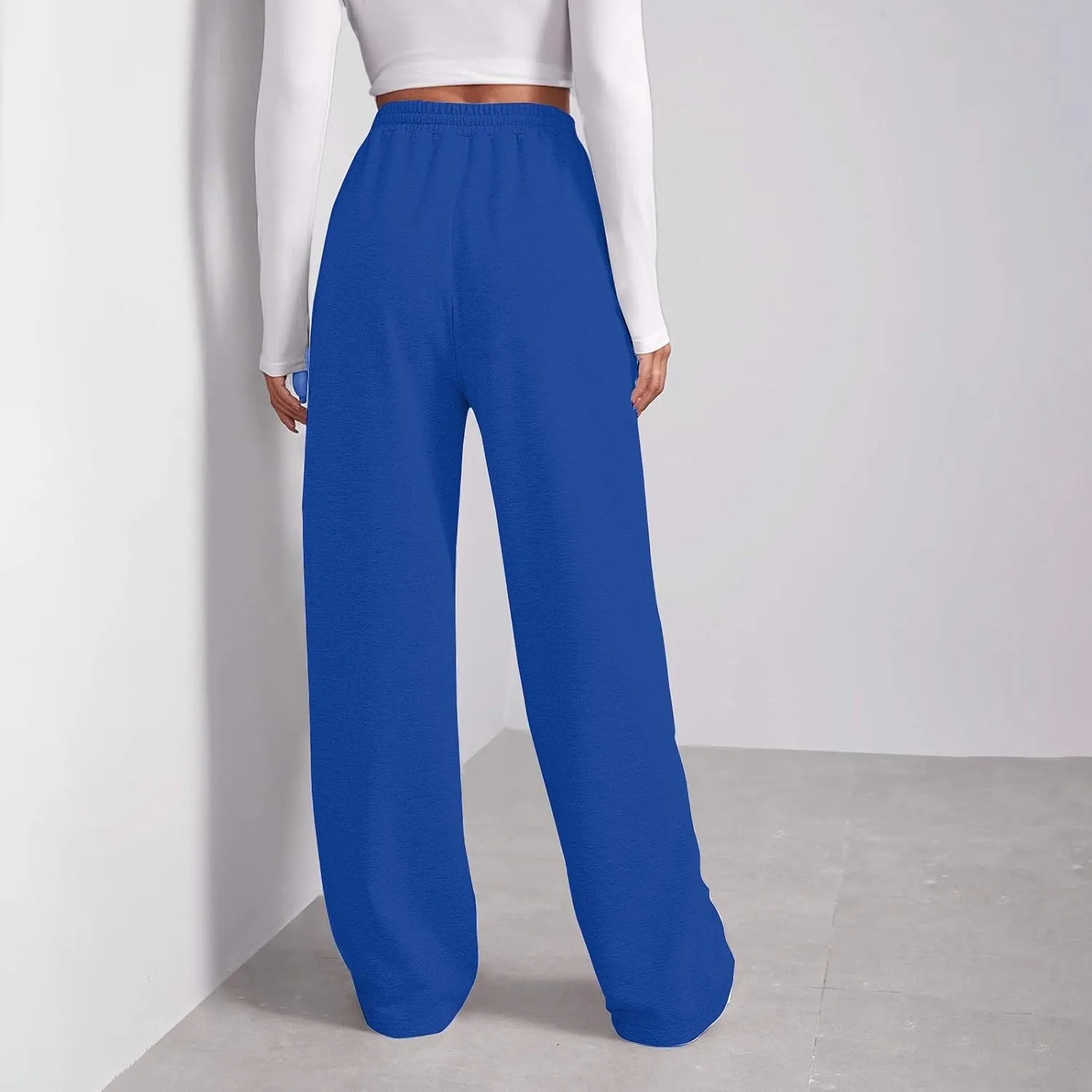 Women's Sweatpants Womens Casual Trendy Winter Warm Straight Leg Pants Sherpa Straight Leg Jogger Pants Sweatpants