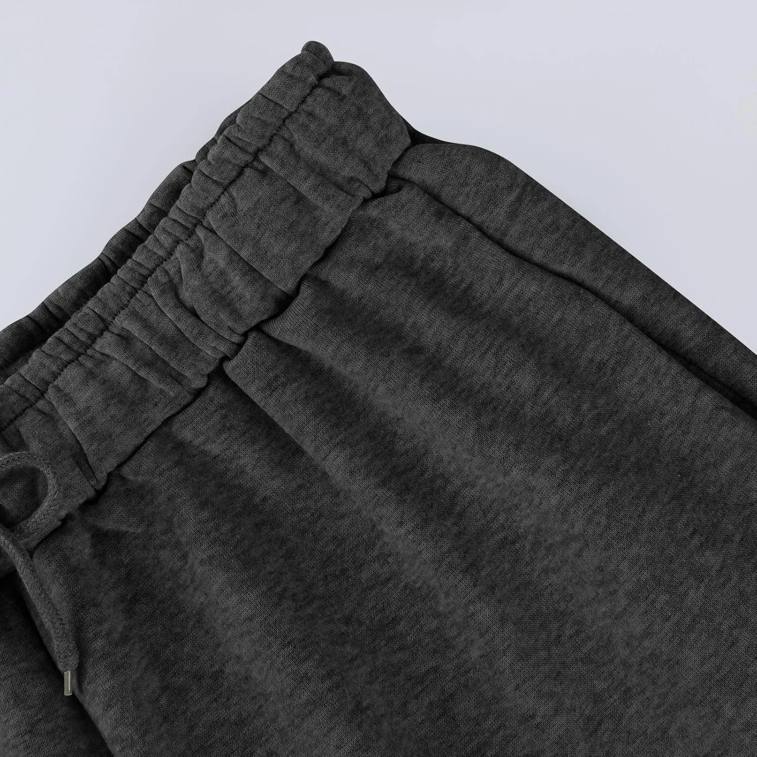 Women's Wide Leg Sweatpants 2025 Trendy Drawstring High Waisted Casual Trousers Jogger Pant Color Block Sweat Pants