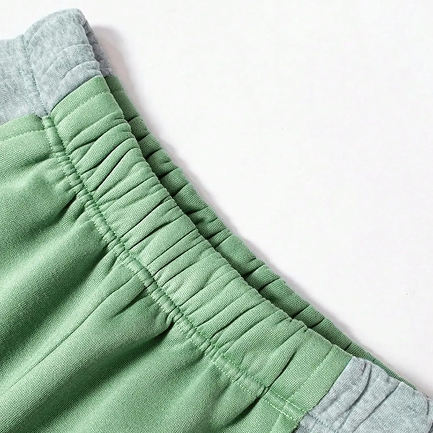 Women's Wide Leg Sweatpants 2025 Trendy Drawstring High Waisted Casual Trousers Jogger Pant Color Block Sweat Pants