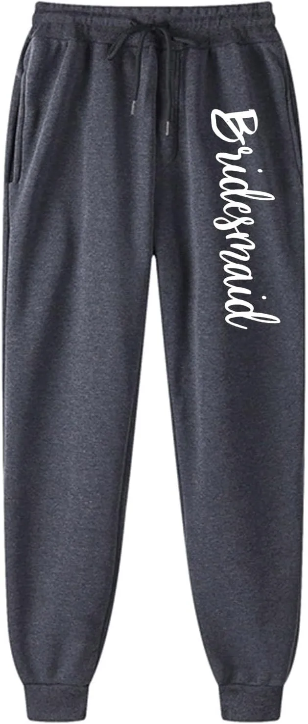 Womens Winter Casual Baggy Fleece Lined Sweatpants Fashion High Waisted Joggers Pants Athletic Clothes 2025