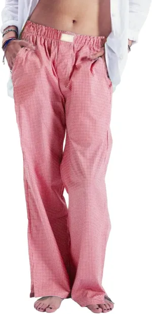 XBTCLXEBCO Women Y2K Striped Lounge Pants Elastic Waist Straight Wide Leg Pajama Bottoms Casual Going Out Trousers Pants