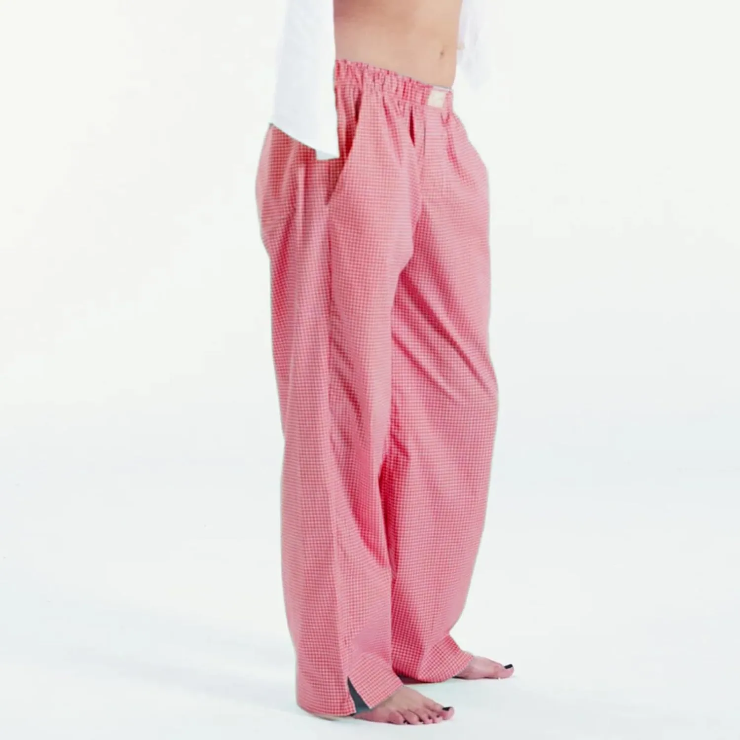 XBTCLXEBCO Women Y2K Striped Lounge Pants Elastic Waist Straight Wide Leg Pajama Bottoms Casual Going Out Trousers Pants