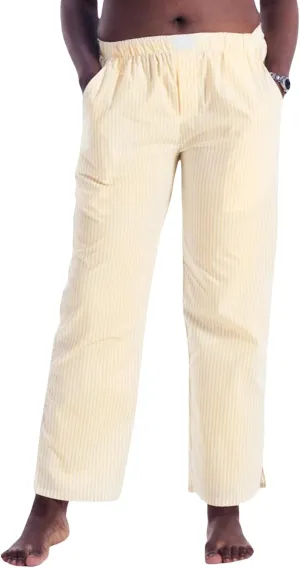 XBTCLXEBCO Women Y2K Striped Lounge Pants Elastic Waist Straight Wide Leg Pajama Bottoms Casual Going Out Trousers Pants