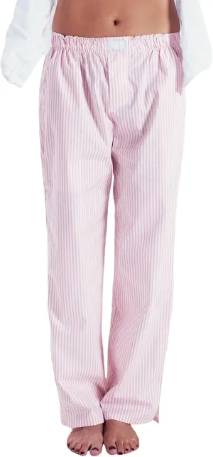 XBTCLXEBCO Women Y2K Striped Lounge Pants Elastic Waist Straight Wide Leg Pajama Bottoms Casual Going Out Trousers Pants