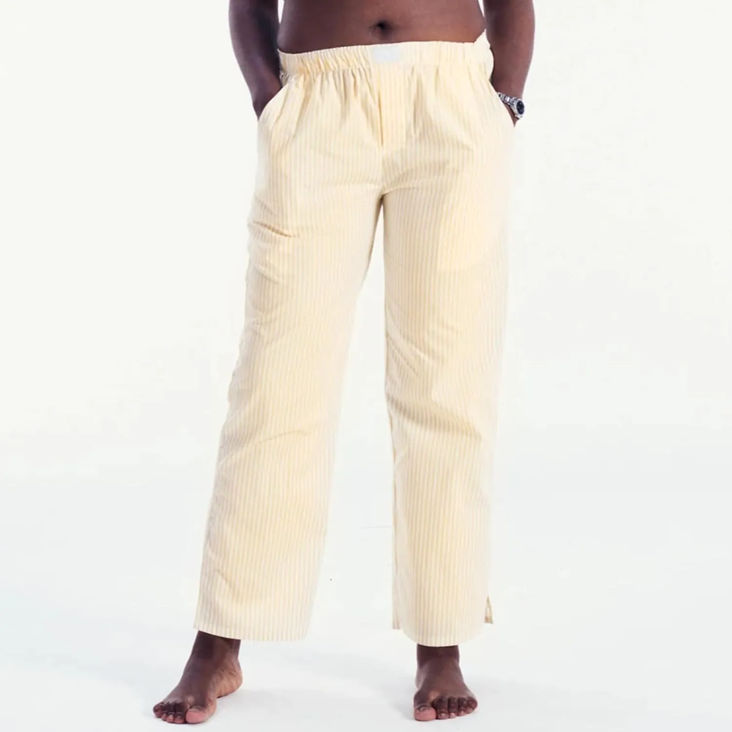 XBTCLXEBCO Women Y2K Striped Lounge Pants Elastic Waist Straight Wide Leg Pajama Bottoms Casual Going Out Trousers Pants